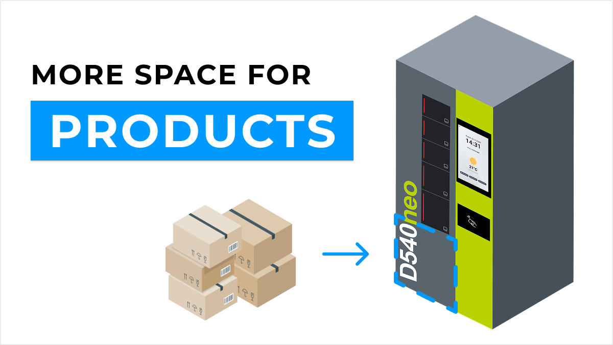 More space for products